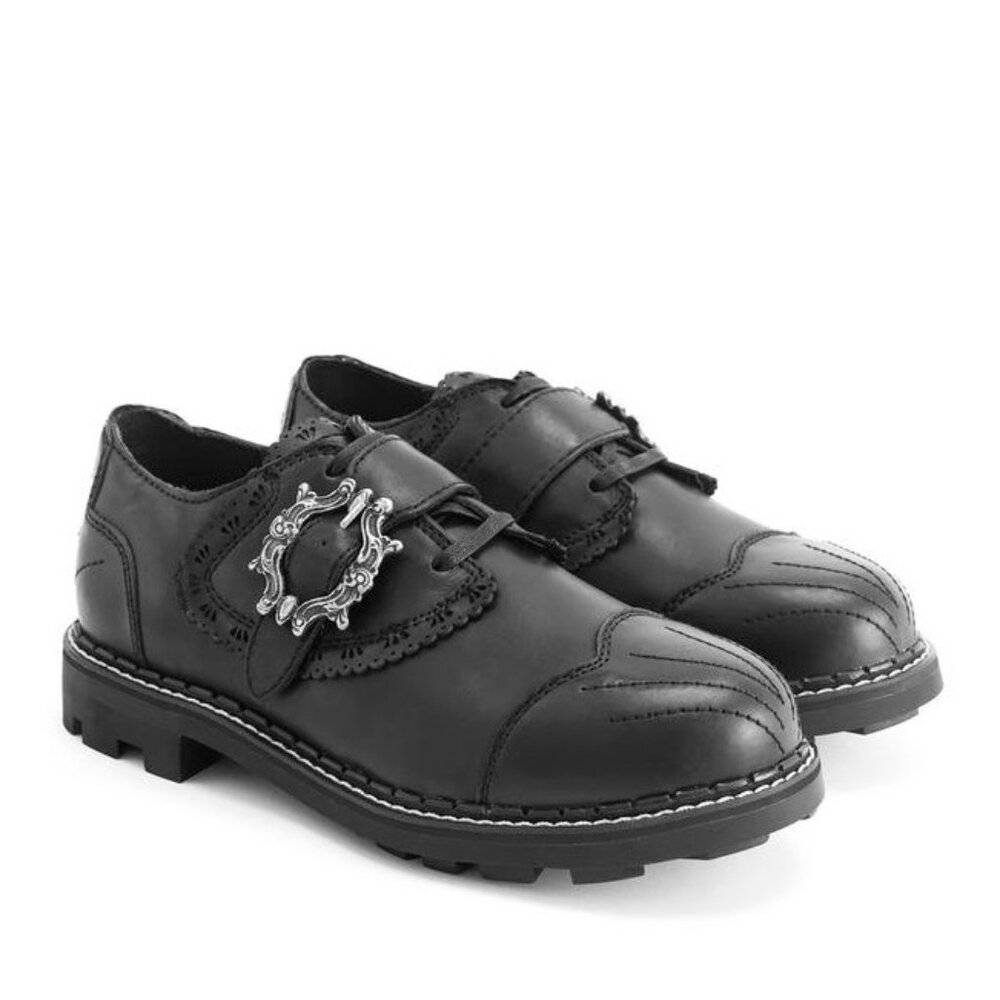 FLUEVOG 7th Heaven: Capellan - Black Genuine Leather Shoes
